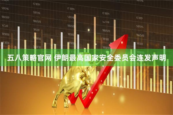 五八策略官网 伊朗最高国家安全委员会连发声明
